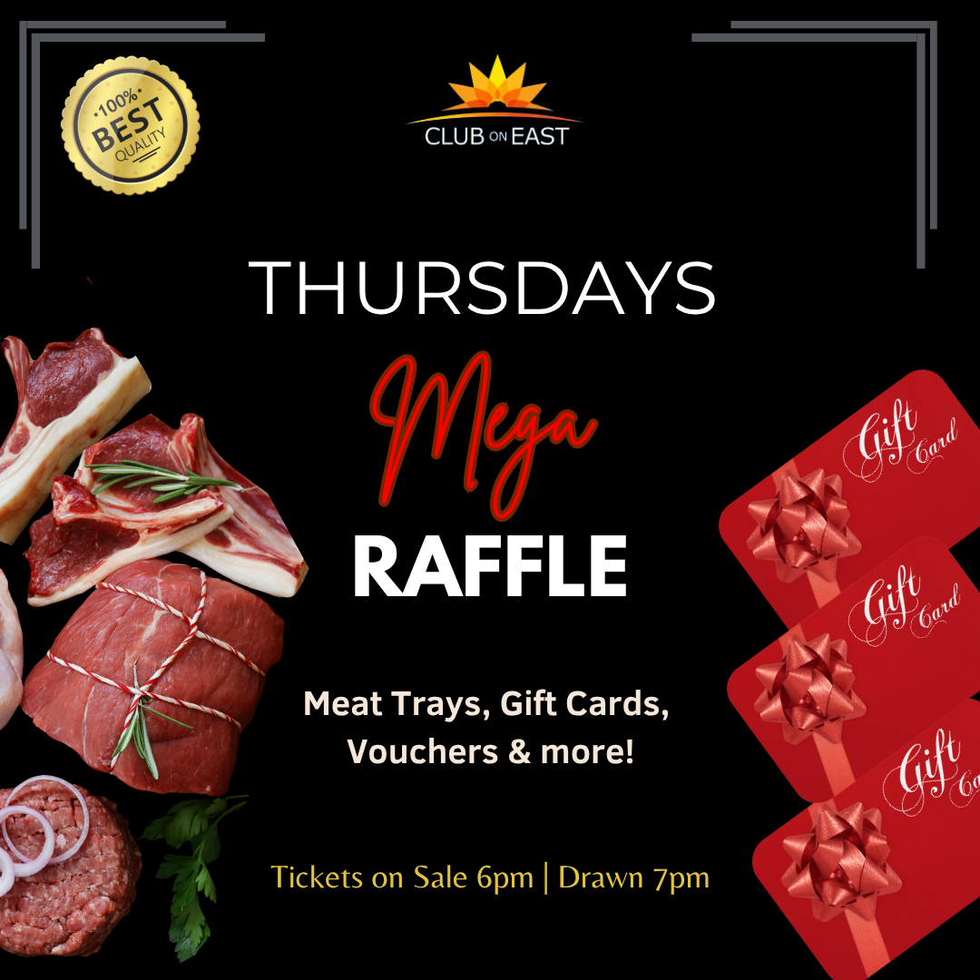 Club on East, Thursday Raffle No Seafood FB POST